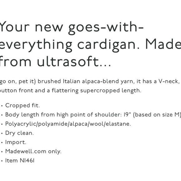 Madewell Tan Button-Up Cardigan - Picture 6 of 6